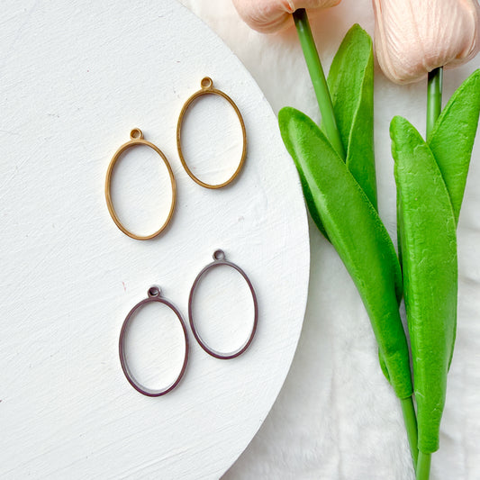 Deep Oval Pendant Bezel - 10 PIECES - December 2025 Launch