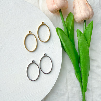 Deep Oval Pendant Bezel - 10 PIECES - December 2025 Launch