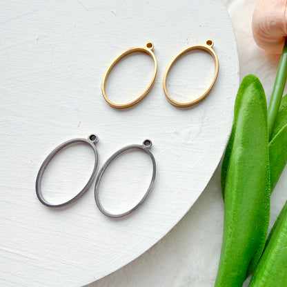 Deep Oval Pendant Bezel - 10 PIECES - December 2025 Launch