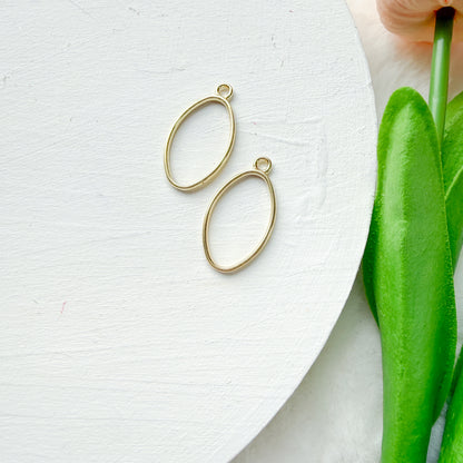 Alloy Almond Pendant Bezel - 10 PIECES - December 2025 Launch