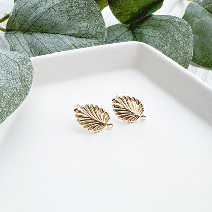 Tropical Leaf Stud Finding - (10 Pieces)