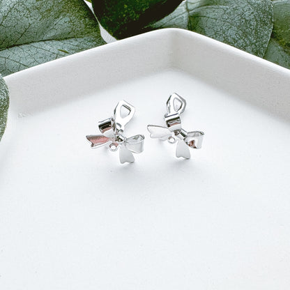 Clip On Ribbon Bow Stud Finding - (10 Pieces)