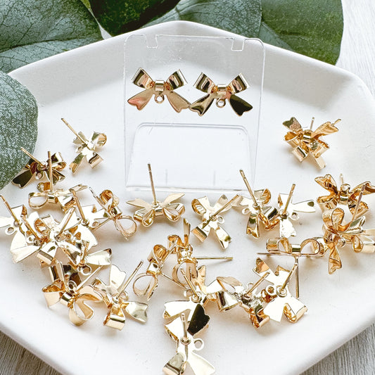 Ribbon Bow Stud Finding - (10 Pieces)