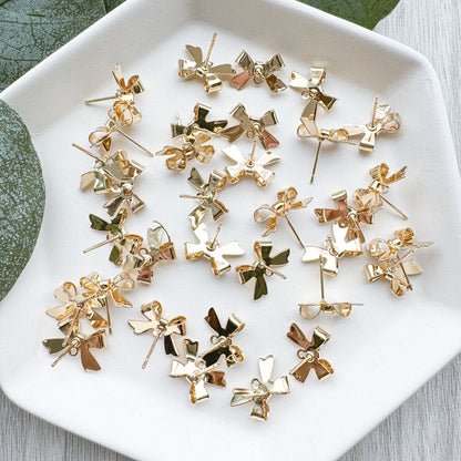 Ribbon Bow Stud Finding - (10 Pieces)