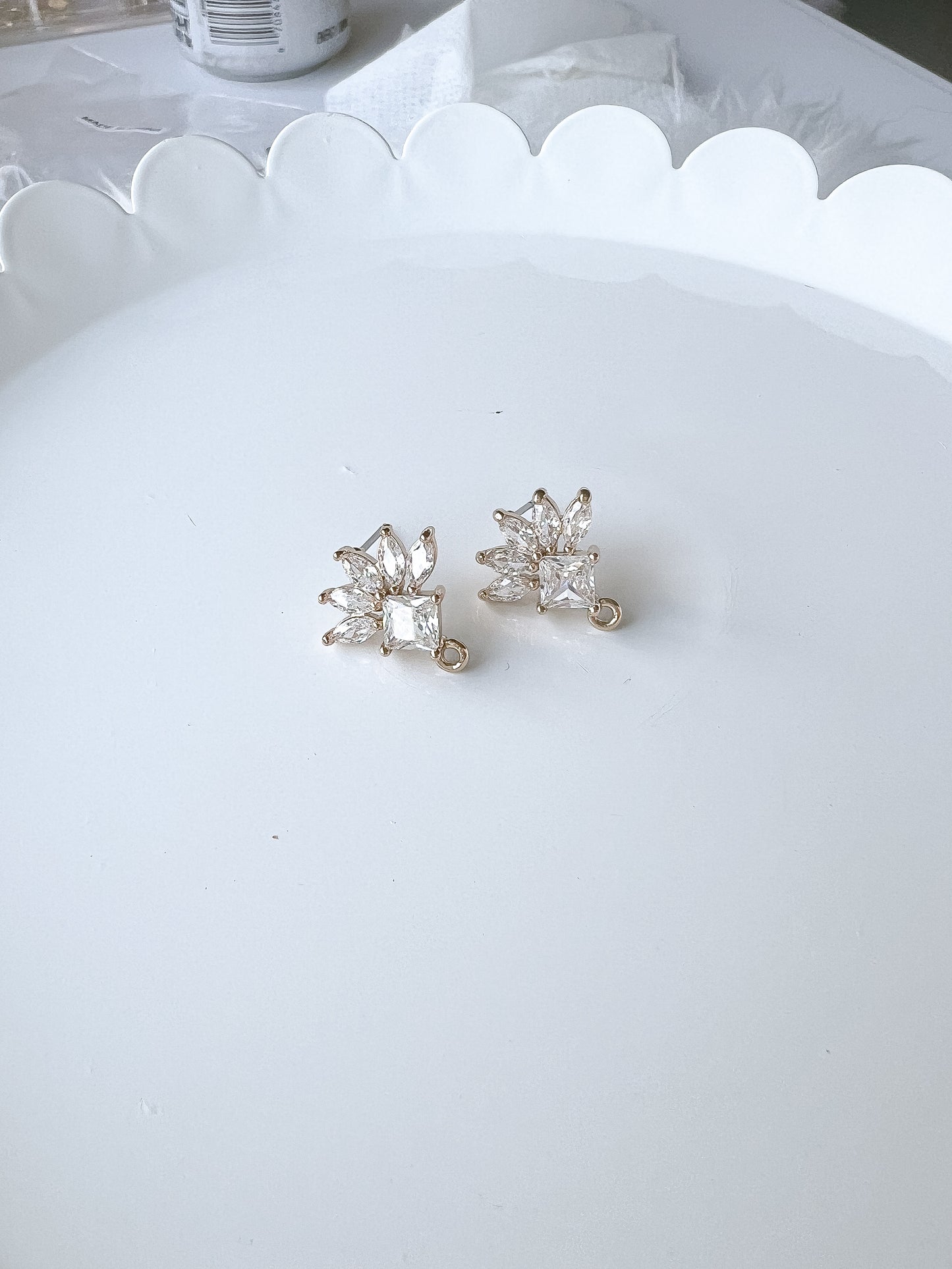 Square Flare CZ Stud Finding - 10 PIECES - September 2024 Launch