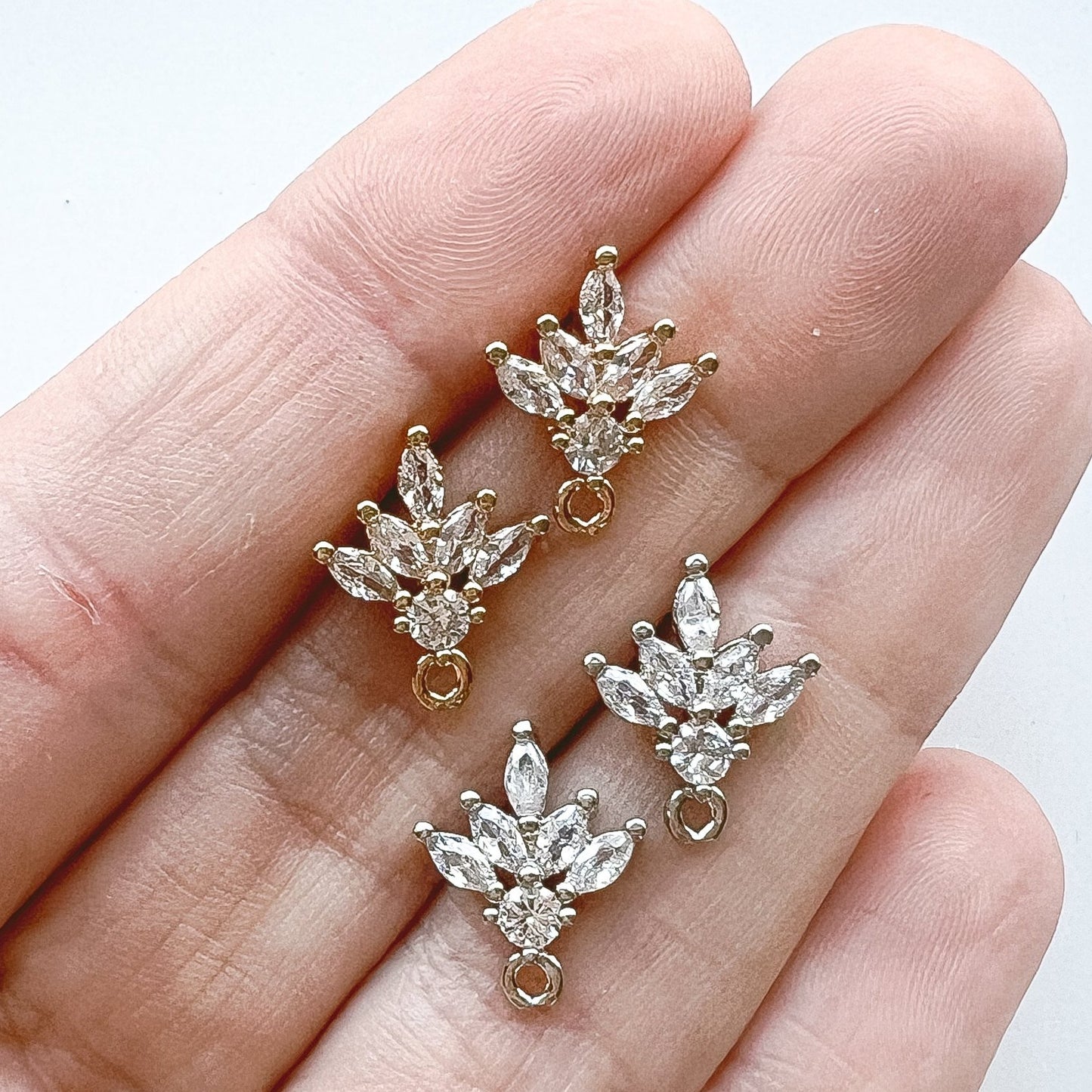 Petal CZ Stud Finding - 10 PIECES - September 2024 Launch