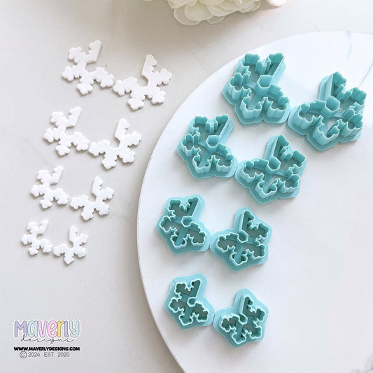 Snowflake Chunky Hoops Clay Cutter - September 2024 Launch