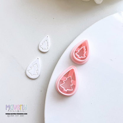 Teardrop Tree Stamp Clay Cutter - September 2024 Launch