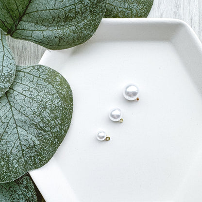 Pearl Dangle Charm - 10 PIECES