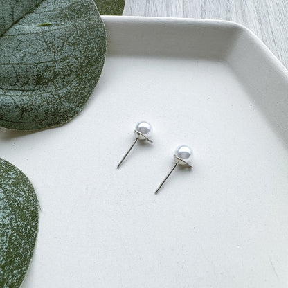 Pearl Stud Findings - 10 PIECES