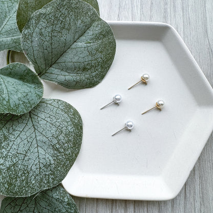 Pearl Stud Findings - 10 PIECES