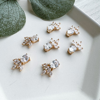 Hidden Loop CZ Charm- 10 PIECES