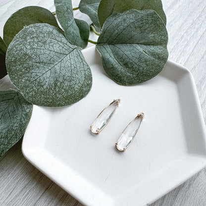 Long CZ Charm 002  - 10 PIECES