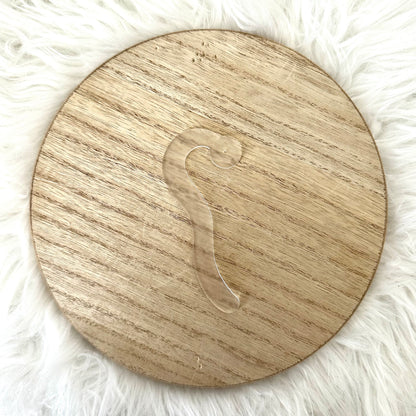 Curvy Earring Display Stick - Acrylic - 1 Piece