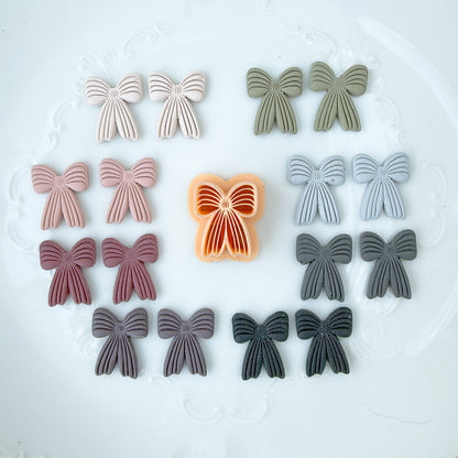 Imprint Lined Bow Clay Cutter - January 2026 Launch