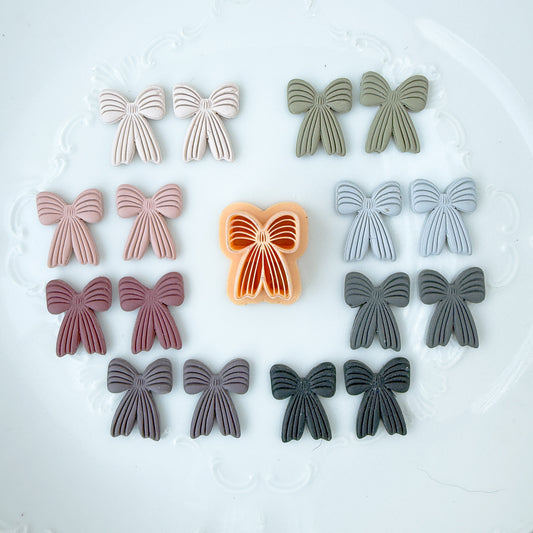 Imprint Lined Bow Clay Cutter - January 2026 Launch