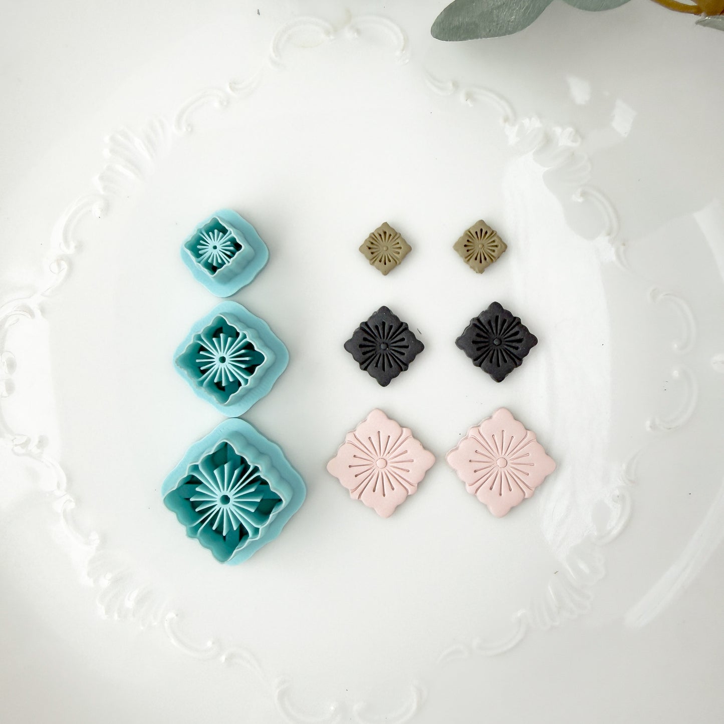 Diamond Flower Imprint Clay Cutter - January 2026 Launch