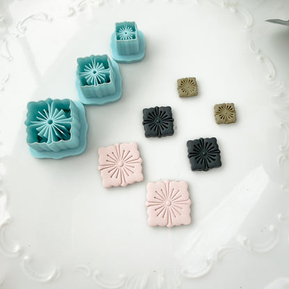 Diamond Flower Imprint Clay Cutter - January 2026 Launch