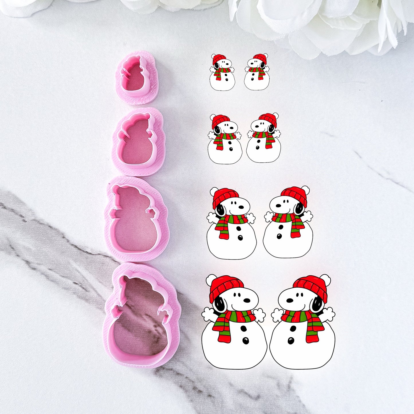 Snoopy Snowman Outline Cutter and Matching Image Transfer Paper - September 2025 Launch