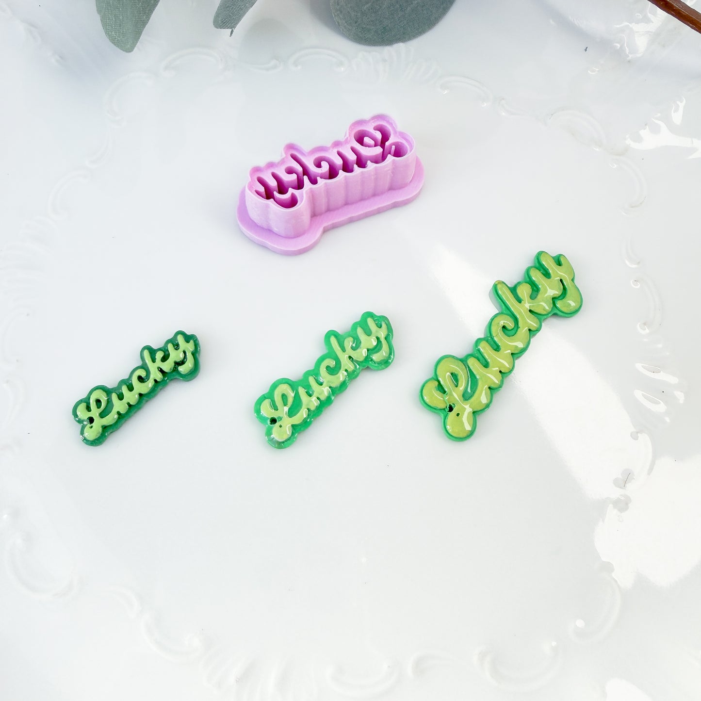 Cursive Lucky Clay Cutter - January 2026 Launch