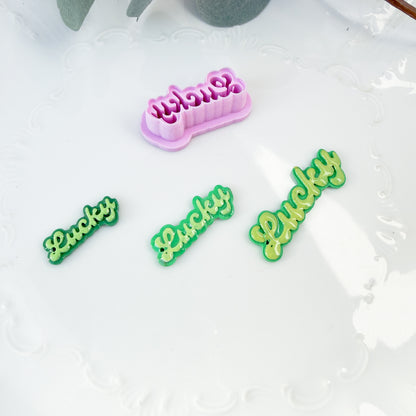 Cursive Lucky Clay Cutter - January 2026 Launch