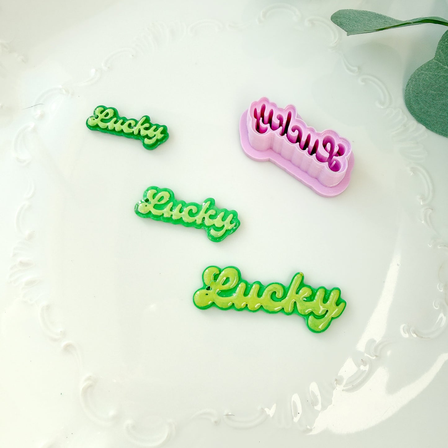 Cursive Lucky Clay Cutter - January 2026 Launch