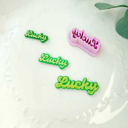 Cursive Lucky Clay Cutter - January 2026 Launch
