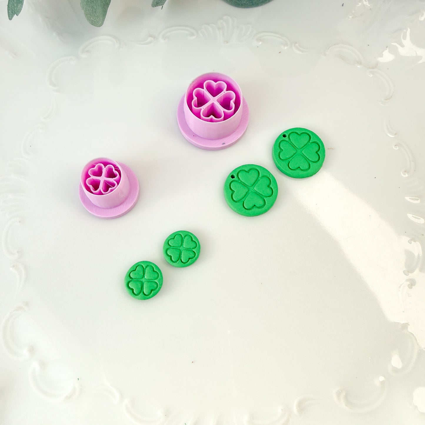 Shamrock Circle Imprint Clay Cutter - January 2026 Launch