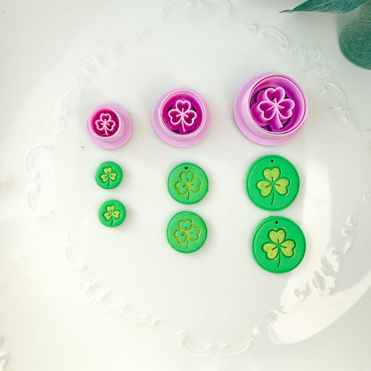 3 Leaf Clover Circle Frame Clay Cutter - January 2026 Launch