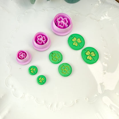 3 Leaf Clover Circle Frame Clay Cutter - January 2026 Launch
