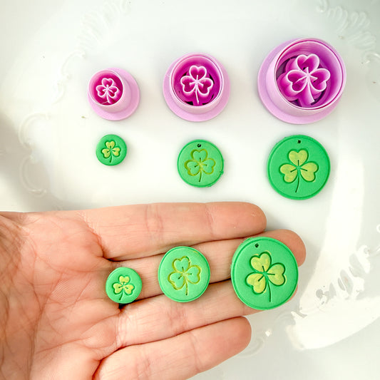 3 Leaf Clover Circle Frame Clay Cutter - January 2026 Launch