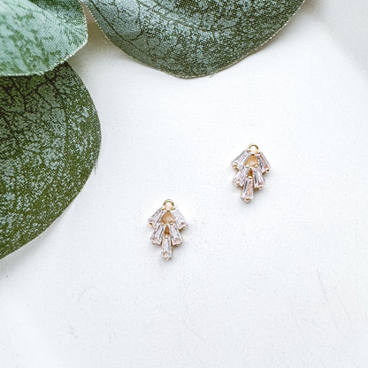 Antique Diamond Charm - 10 PIECES