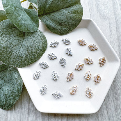 Antique Diamond Charm - 10 PIECES
