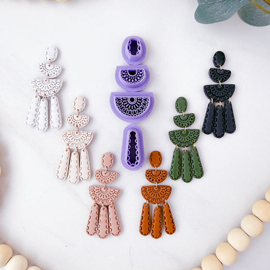 Giselle Dangle Set - 4 Pieces - Clay Cutter - February 2026 Launch