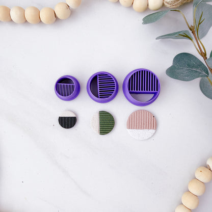 Geometric Lined Circle Clay Cutter - February 2026 Launch