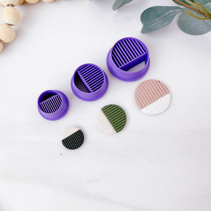 Geometric Lined Circle Clay Cutter - February 2026 Launch