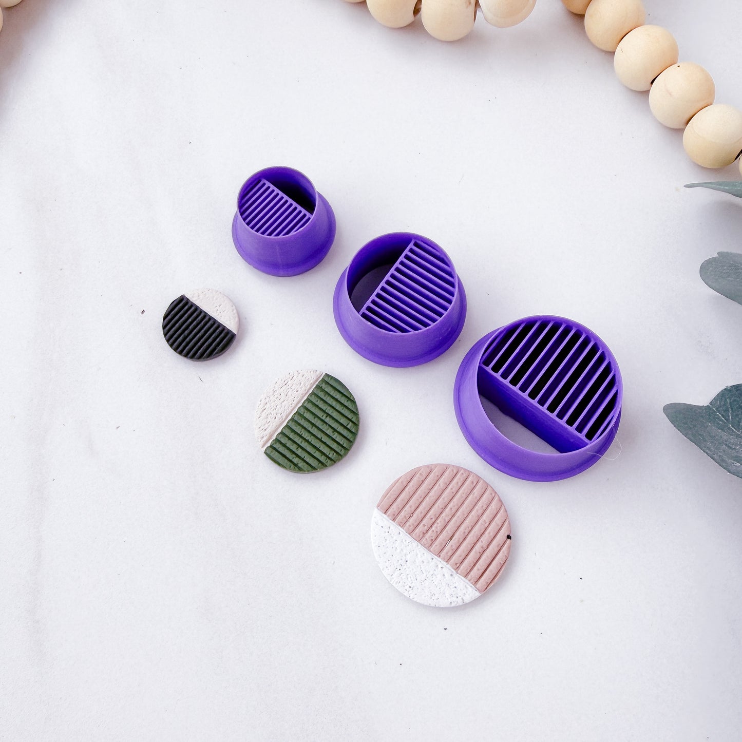 Geometric Lined Circle Clay Cutter - February 2026 Launch