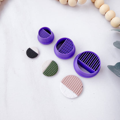 Geometric Lined Circle Clay Cutter - February 2026 Launch