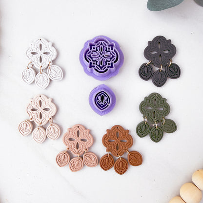 Bria Quatrefoil Cut Out Dangle Clay Cutter - February 2026 Launch