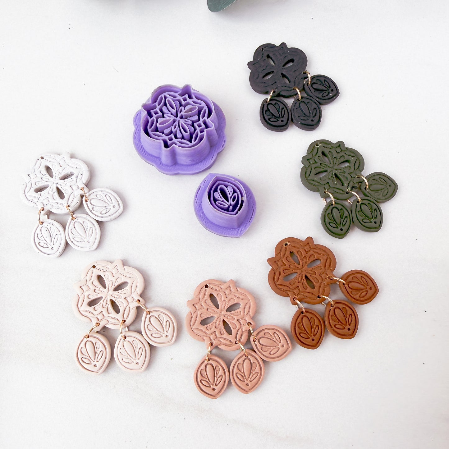 Bria Quatrefoil Cut Out Dangle Clay Cutter - February 2026 Launch