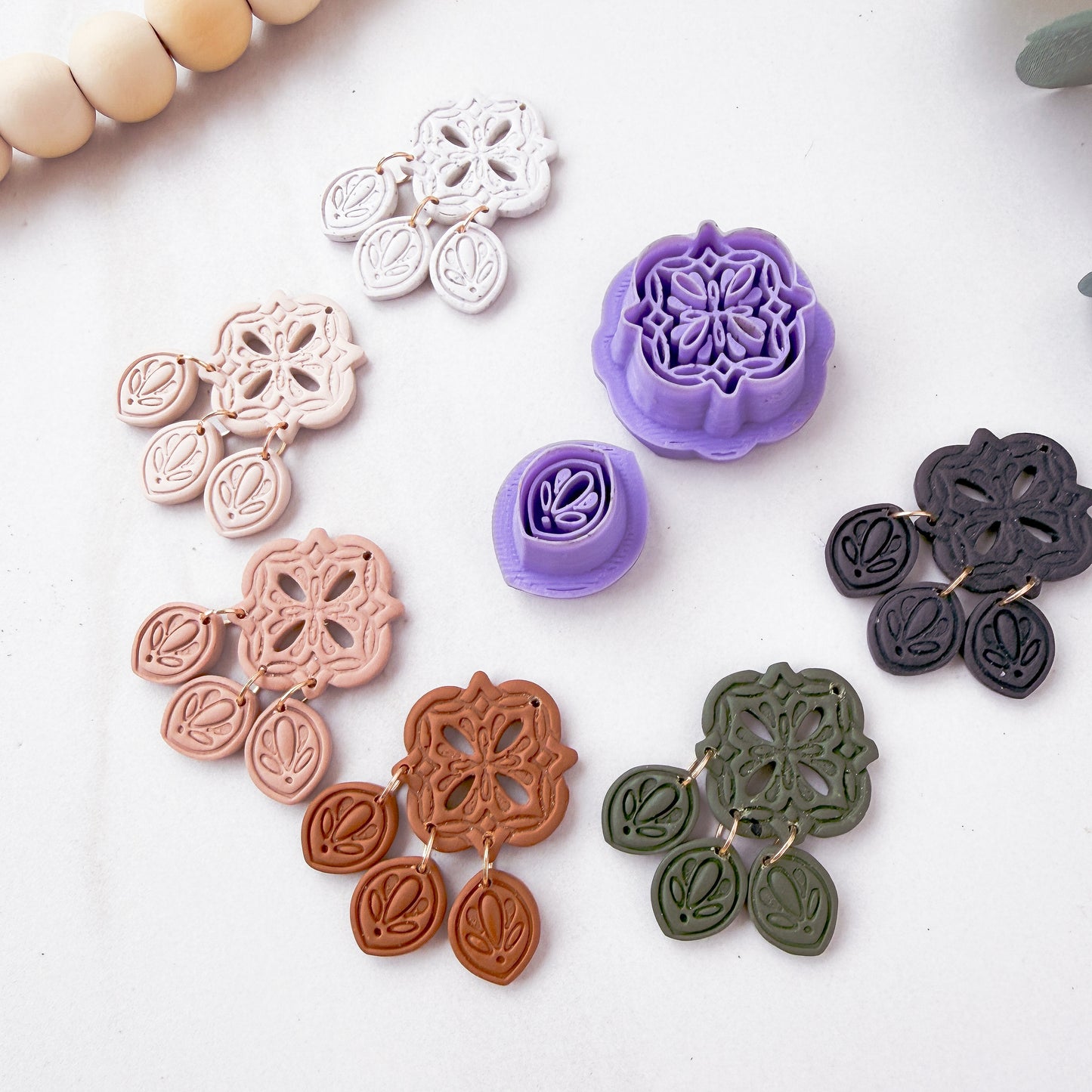 Bria Quatrefoil Cut Out Dangle Clay Cutter - February 2026 Launch