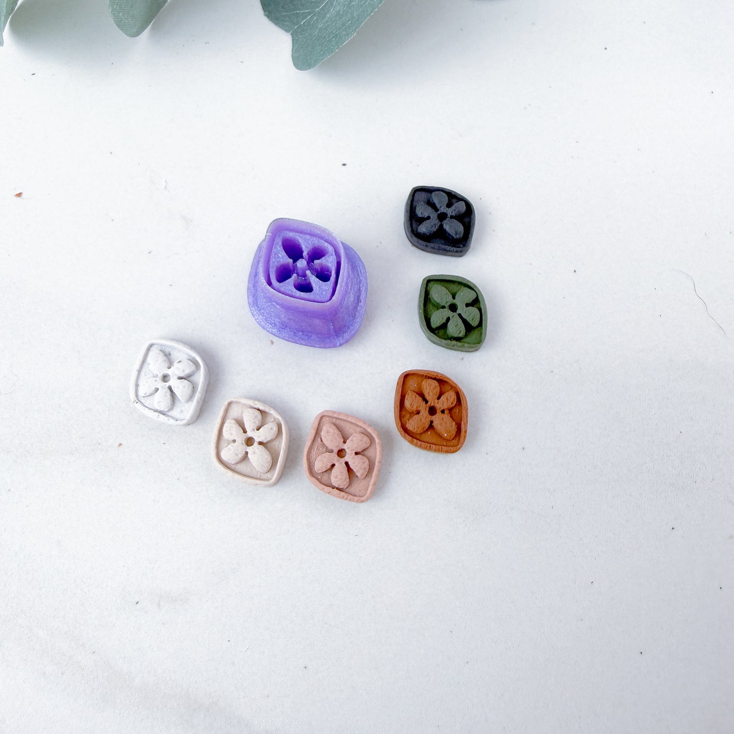 Mini Embossed Floral Frame Charm Clay Cutter - February 2026 Launch