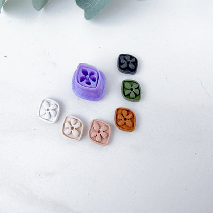 Mini Embossed Floral Frame Charm Clay Cutter - February 2026 Launch