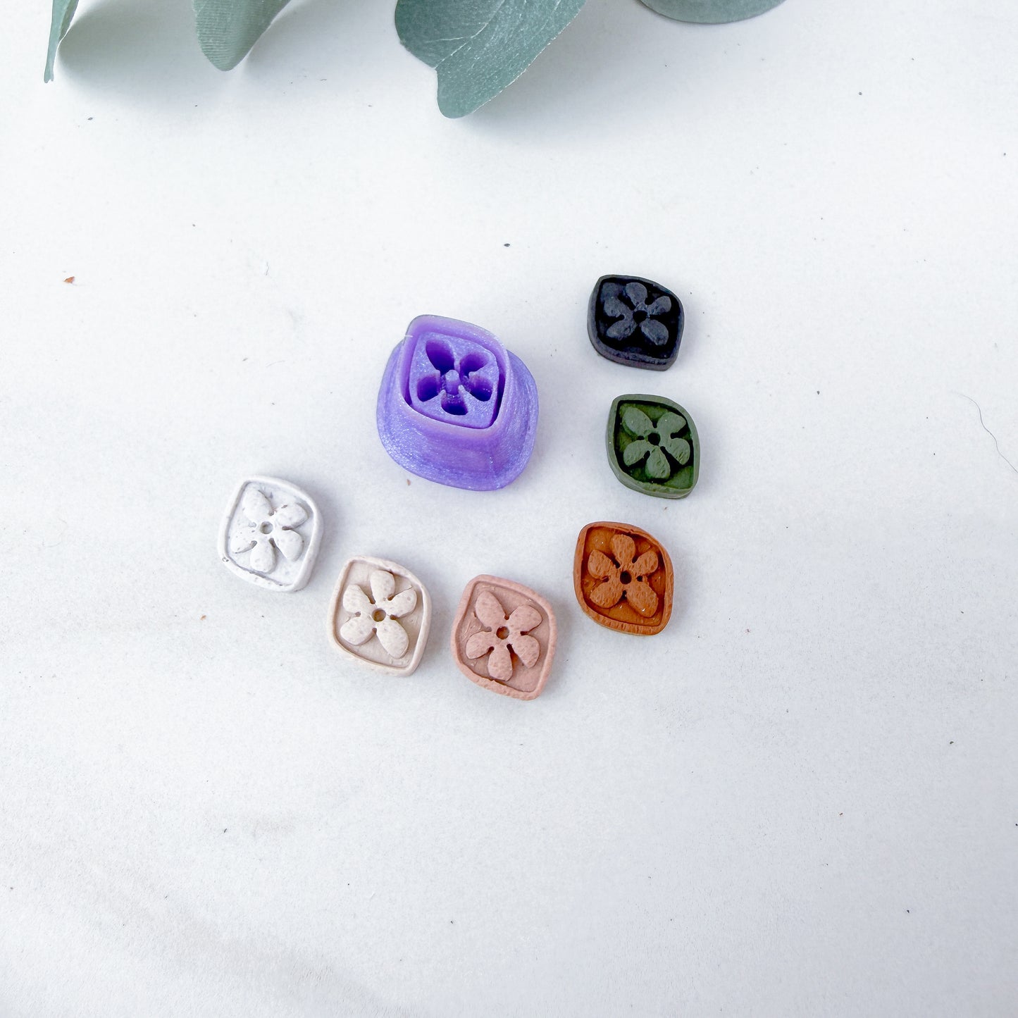 Mini Embossed Floral Frame Charm Clay Cutter - February 2026 Launch