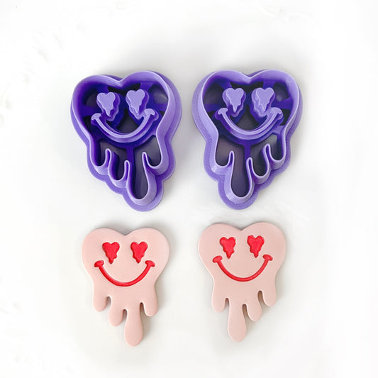 Melting Happy Heart Clay Cutter  - December 2023