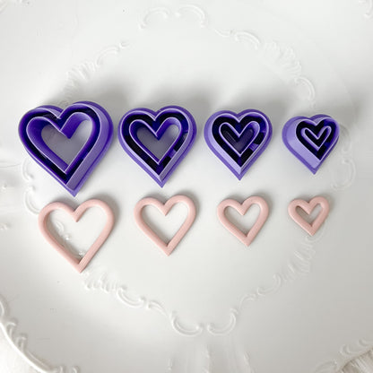 Heart Cut Outline Clay Cutter  - December 2023