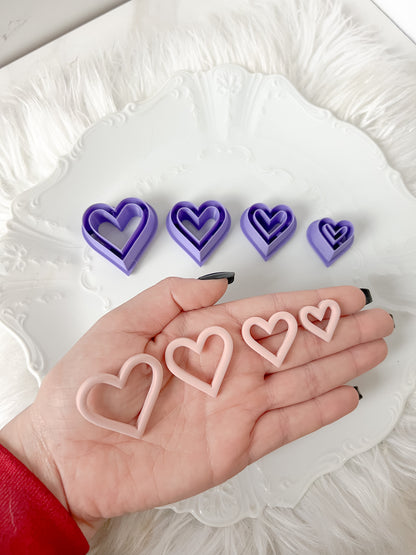 Heart Cut Outline Clay Cutter  - December 2023