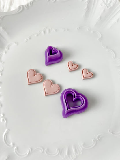 Heart Frame Stud Clay Cutter  - December 2023