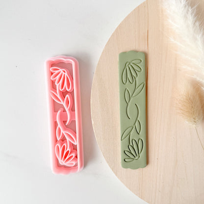 Double Daisy Bookmark Clay Cutter - June 2025 Launch