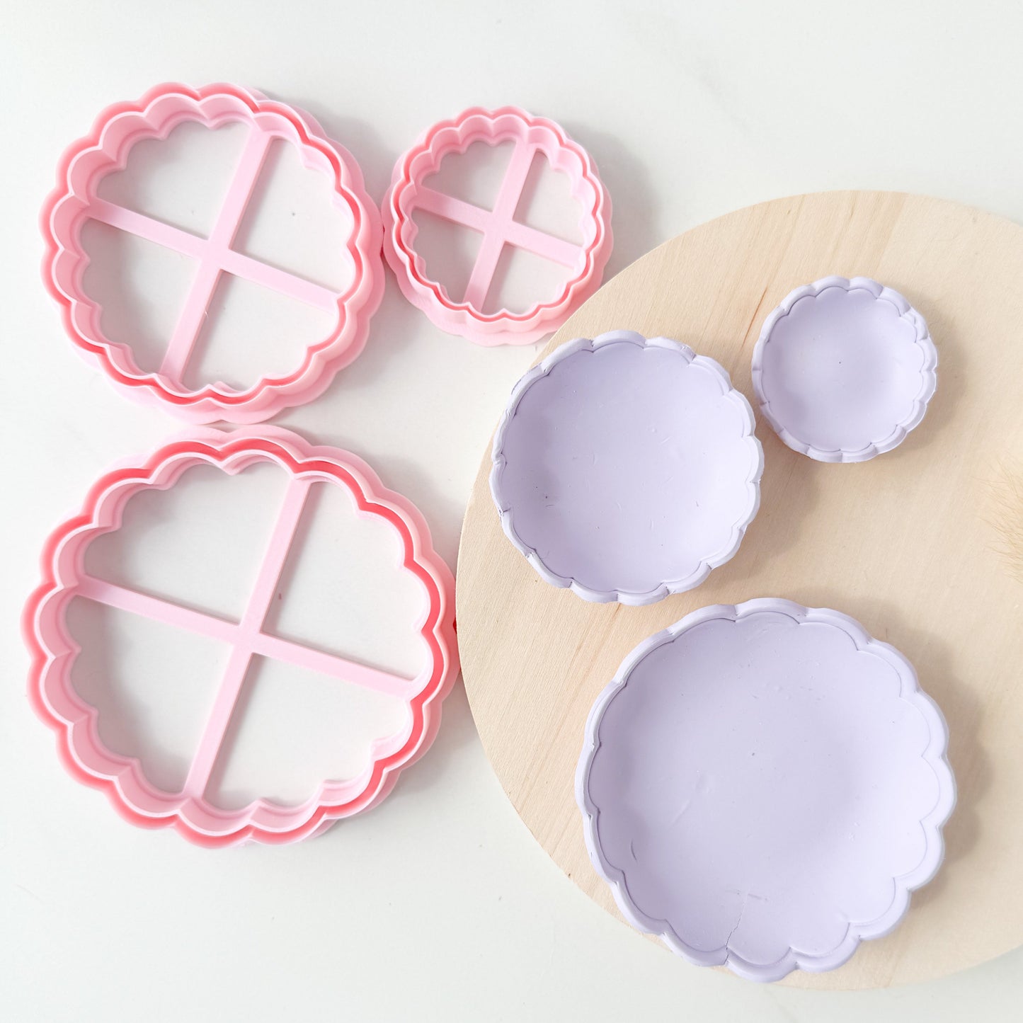 Border Scalloped Trinket Dish - Clay Cutter - June 2025 Launch